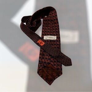 Versace Vintage Medusa Logo 90’s Versace Tie